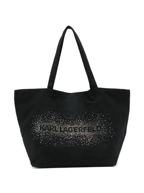Borsa donna Shopper con logo e strass Karl Lagerfeld | B1W50087999